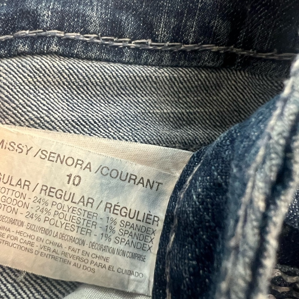 Code Bleu Dark Blue Straight Leg Jeans - Picture 4 of 4